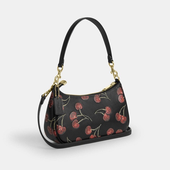 NWT Coach Teri Shoulder Bag With Cherry Print - Picture 9 of 11